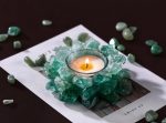 Portacandela in Fluorite Naturale – Luce, Armonia e Chiarezza Mentale