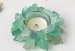 Portacandela in Fluorite Naturale – Luce, Armonia e Chiarezza Mentale - immagine 3