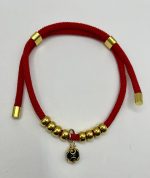 Collarino Rosso Regolabile con Ciondolo Su Coccu e Ossidiana | Protezione per il Tuo Cane e Gatto - immagine 2