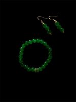 Set Bracciale ed Orecchini in Agata Verde – Energia, Armonia e Raffinatezza - immagine 5