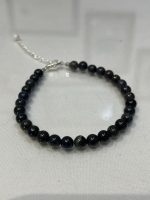 Braccialetto opale nero chiusura in argento 925 - immagine 4