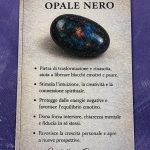Braccialetto opale nero chiusura in argento 925