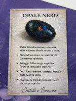 Braccialetto opale nero chiusura in argento 925